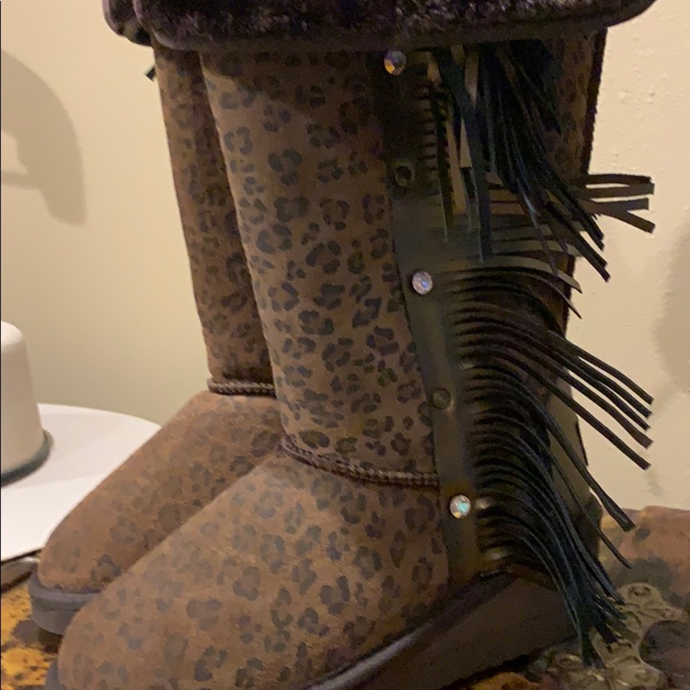 Gypsy Soule Fringe Winter Boots Rare - Picture 8 of 15